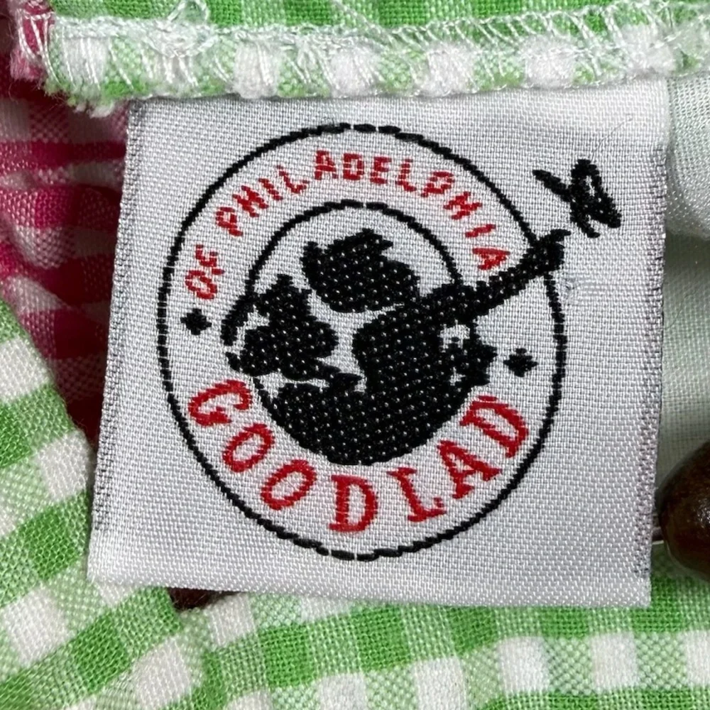 GOOD LAD Toddler Girls’ Tropical Appliqué Gingham Plaid Seersucker Dress Size 3T
